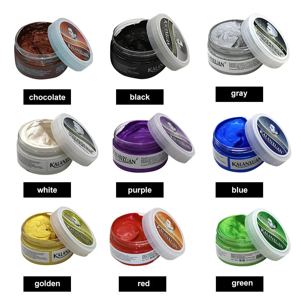 Disposable Hair Color Wax - 9 Colors