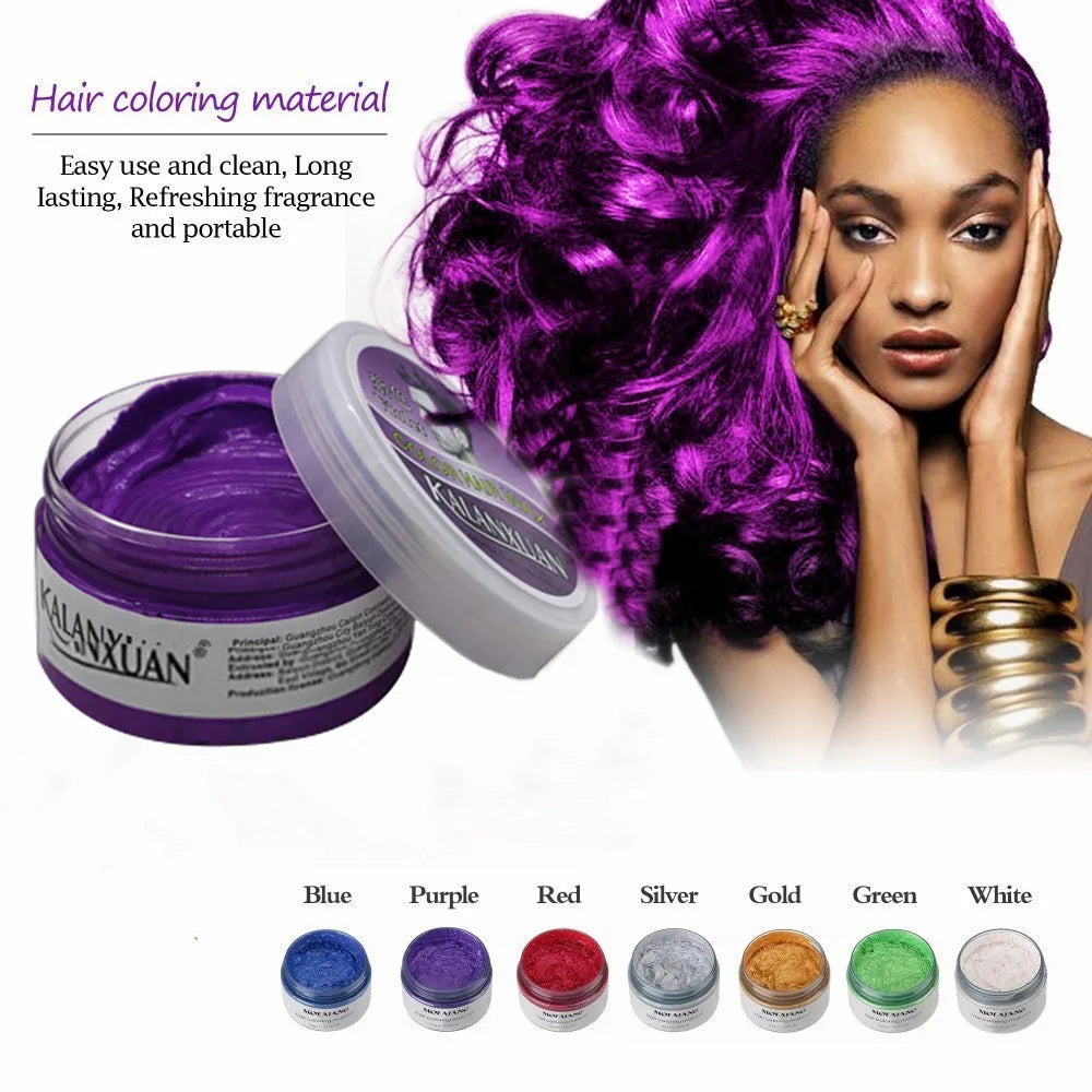 Disposable Hair Color Wax - 9 Colors