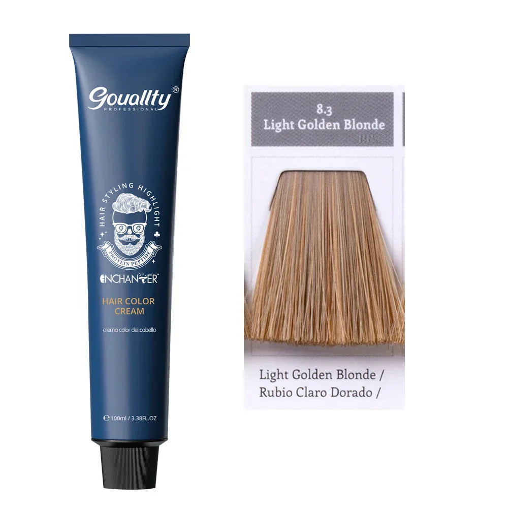 Professional Hair Dye Permanent Golden Brown Sliver Hair