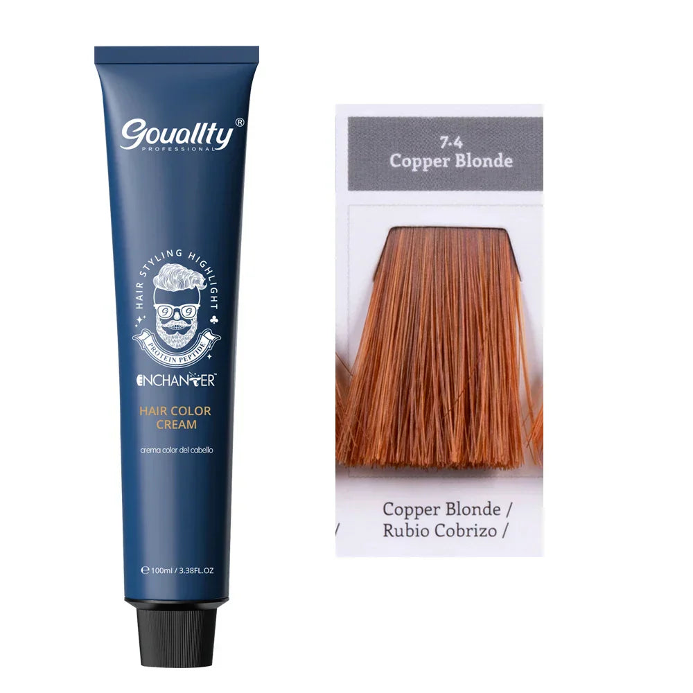 Professional Hair Dye Permanent Golden Brown Sliver Hair