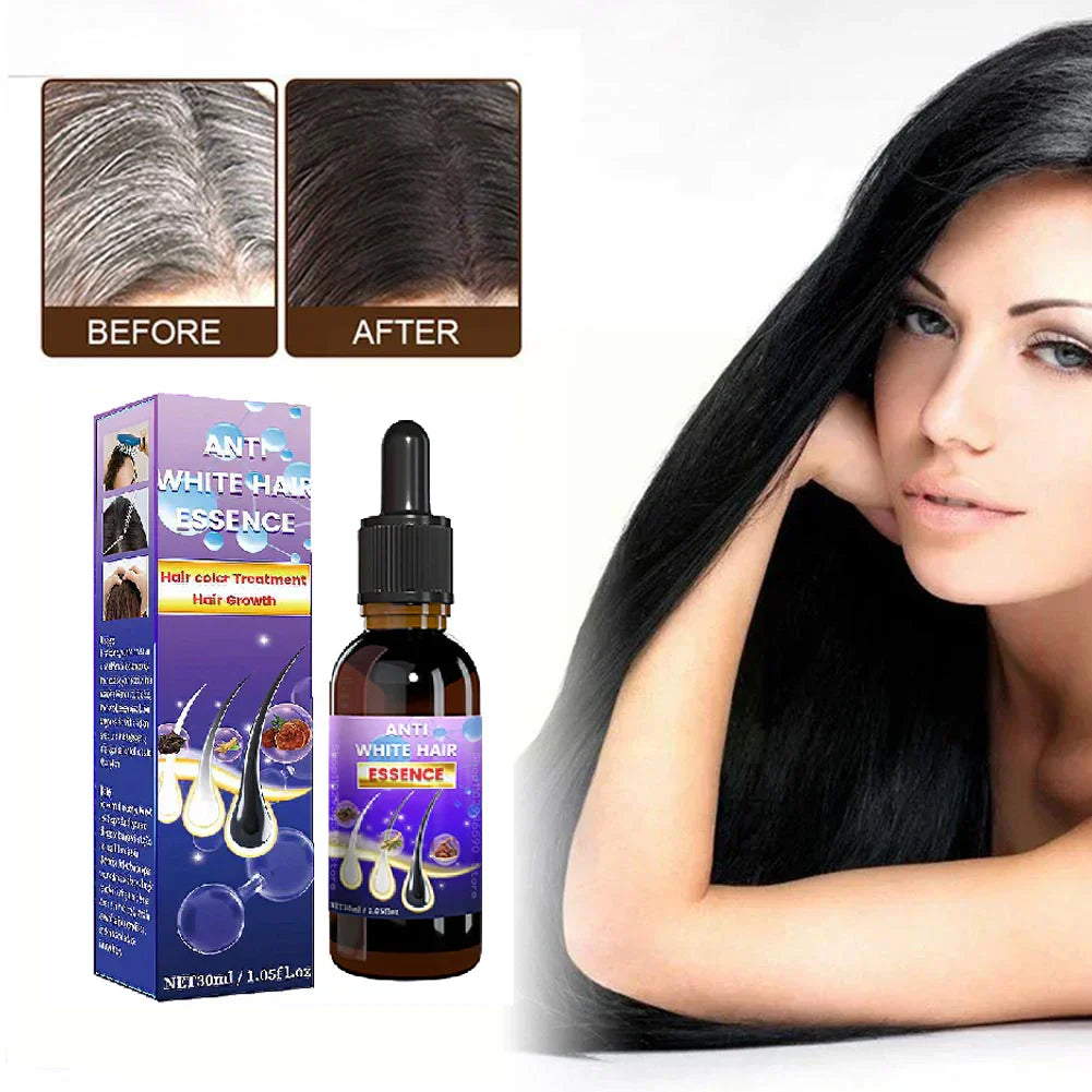 Gray White Hair Treatment Serum Liquid White