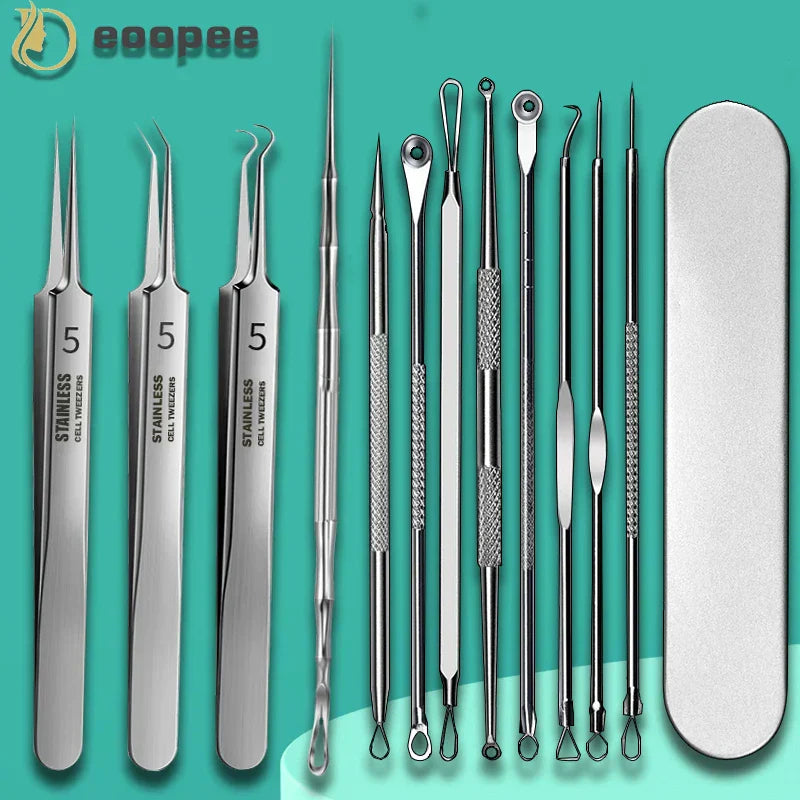 Pieces Professional Tweezers Acne Remover German Ultra-Fine No.