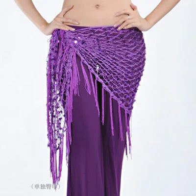 Colors Belly Dance Accessories Long Tassel Belt Elastic