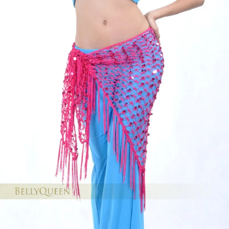 Colors Belly Dance Accessories Long Tassel Belt Elastic