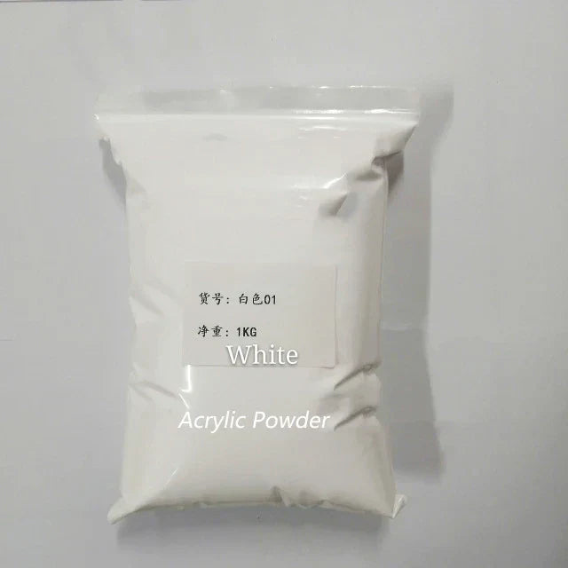 G Nail Acrylic Powder Clear Pink White Carving