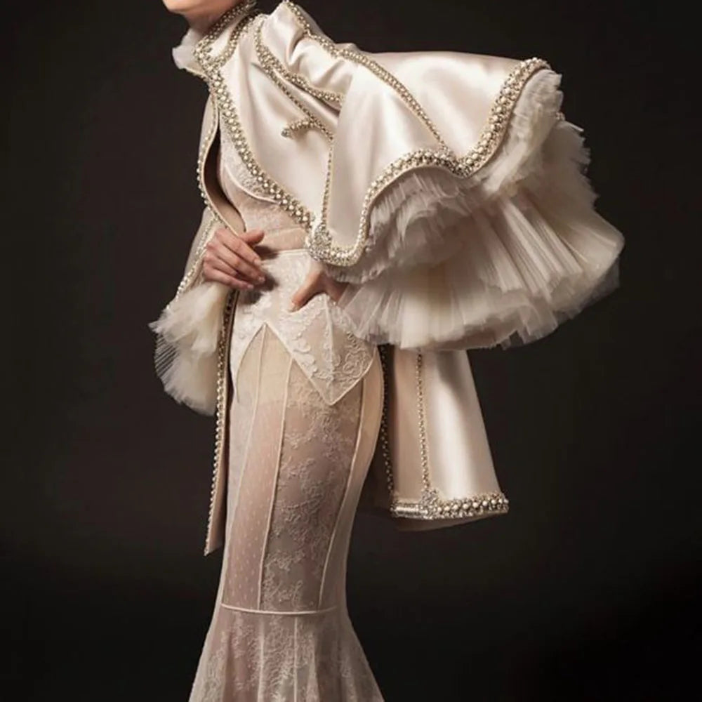 Piece Evening Dress Coat Dress Formal Party Gown