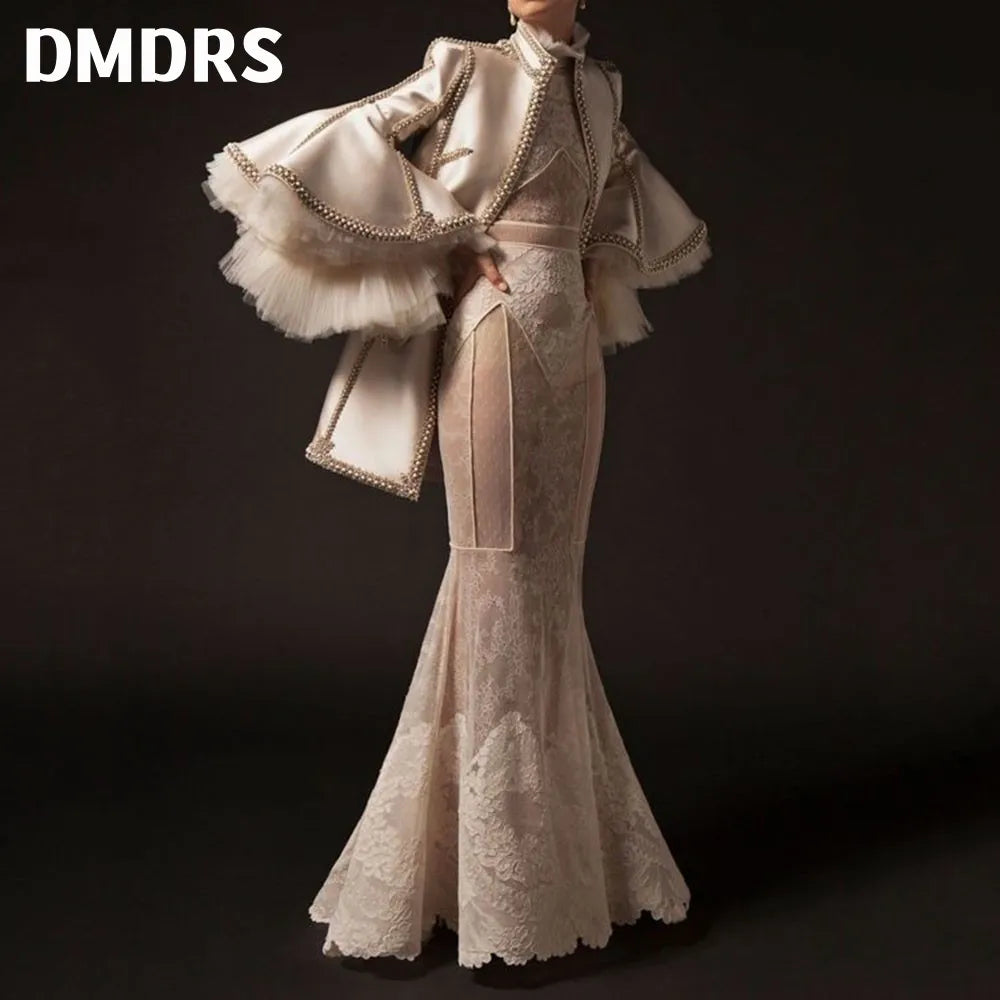 Piece Evening Dress Coat Dress Formal Party Gown