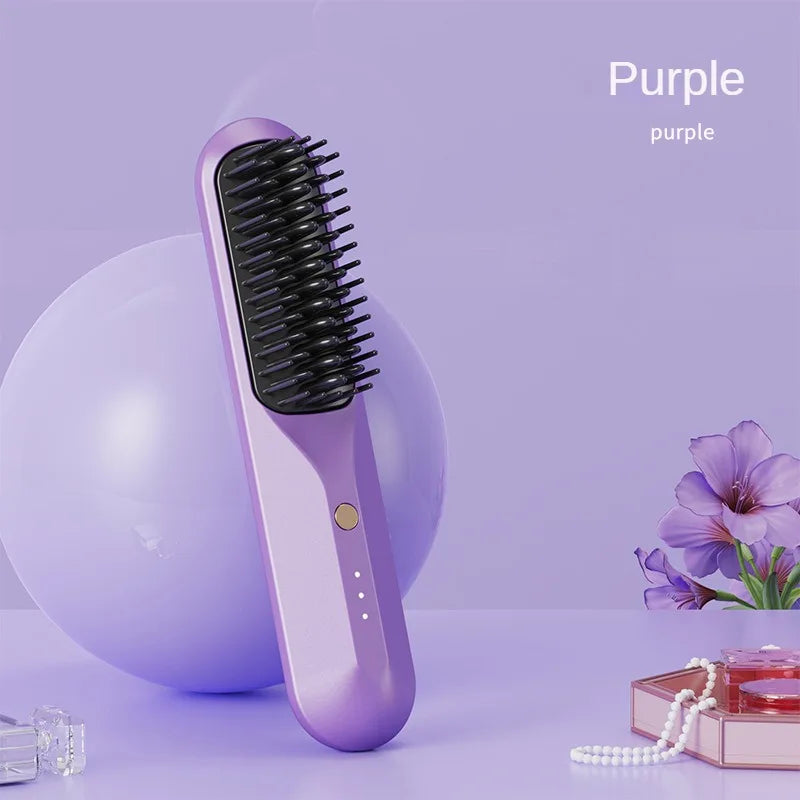 In Wireless Hair Straightener Hair Curler Hot Comb