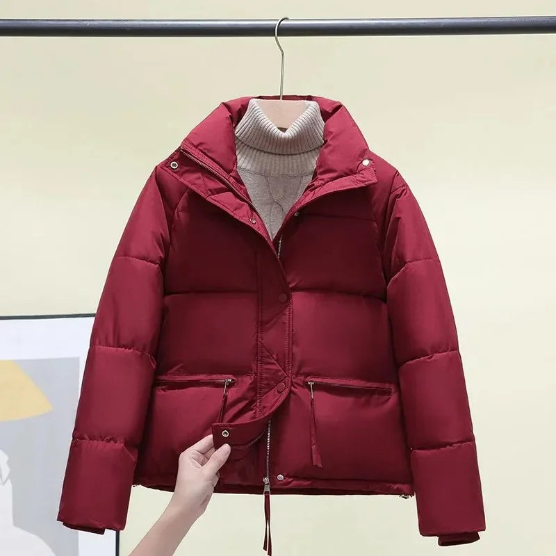 New Women Parkas Winter Thick Casual Stand-Up Collar