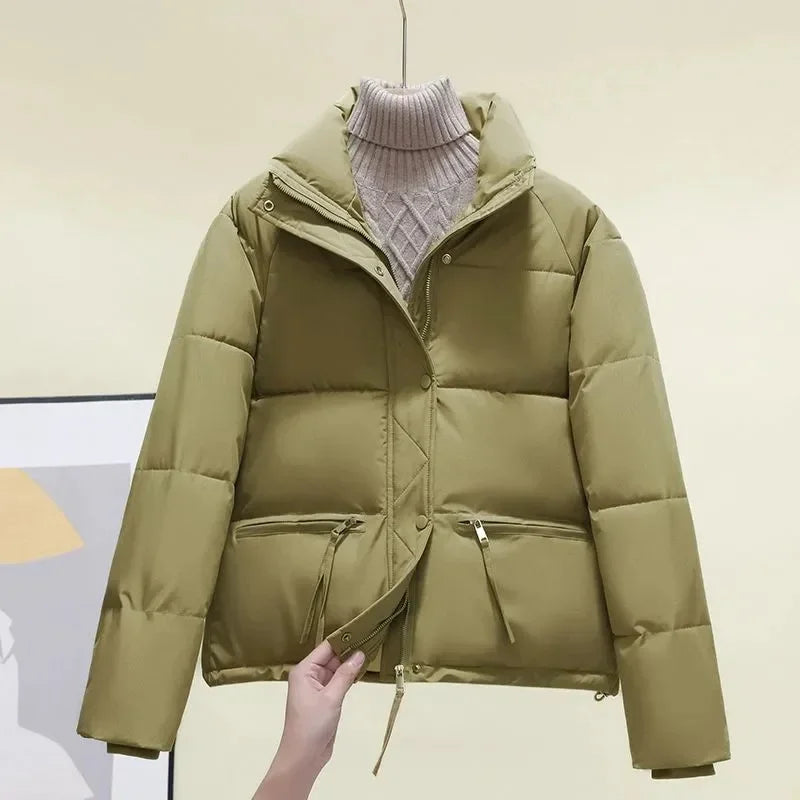New Women Parkas Winter Thick Casual Stand-Up Collar
