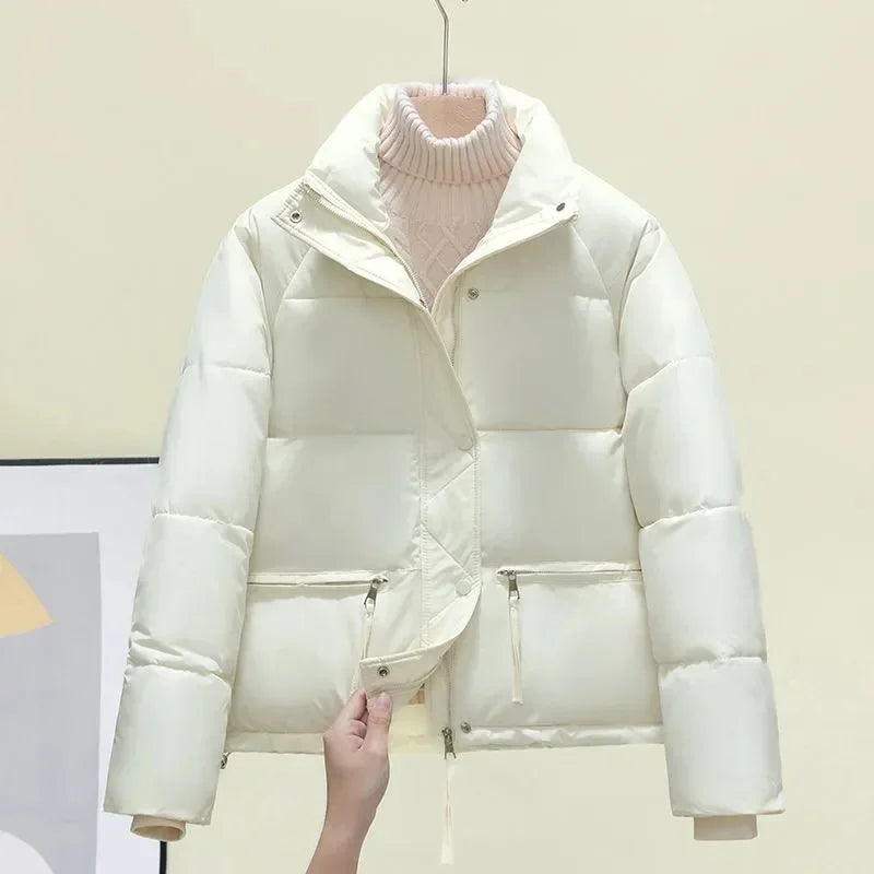 New Women Parkas Winter Thick Casual Stand-Up Collar