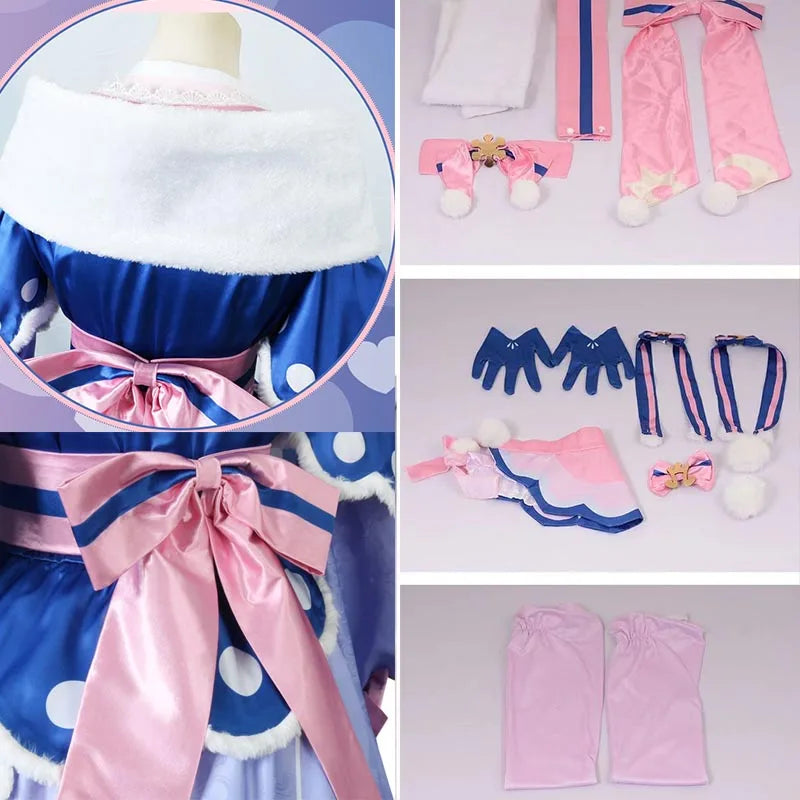 Snow Miku Cosplay Costume Wigs Lolita Cute Dress