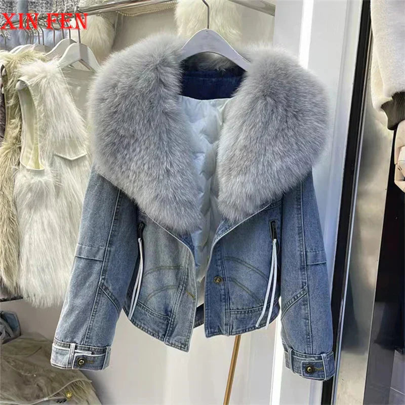 Winter Women New Luxury Natural True Fox Fur
