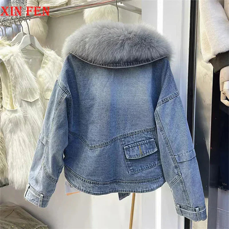 Winter Women New Luxury Natural True Fox Fur