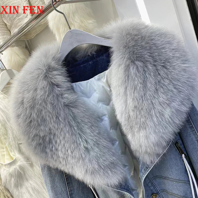 Winter Women New Luxury Natural True Fox Fur