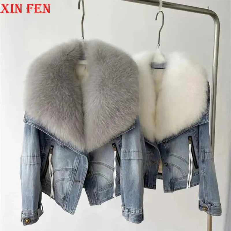Winter Women New Luxury Natural True Fox Fur