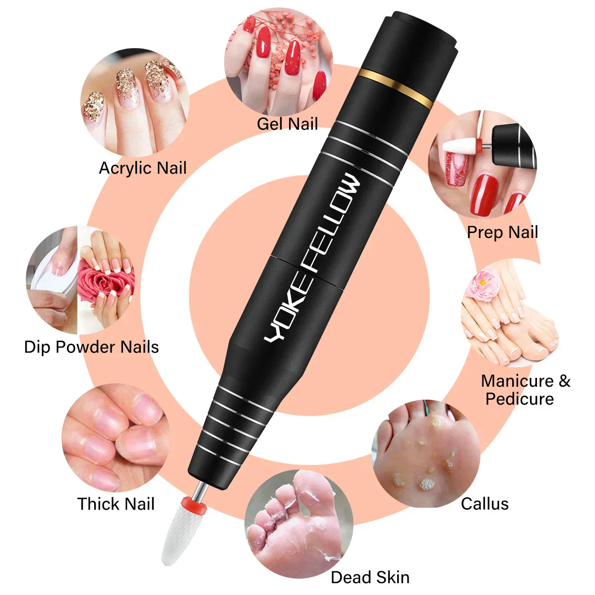 Rpm Electric Nail Drill Machine Usb Nail Polish