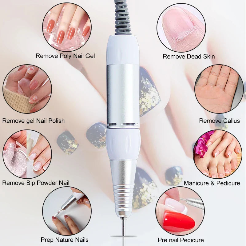 Rpm Electric Nail Art Drill Pen Handle File
