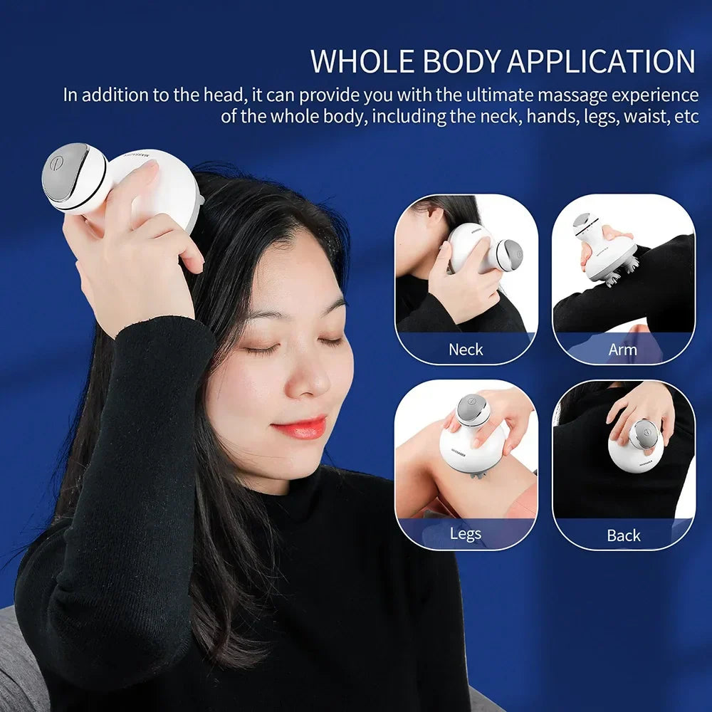 Waterproof Electric Head Massager Wireless Scalp Massage