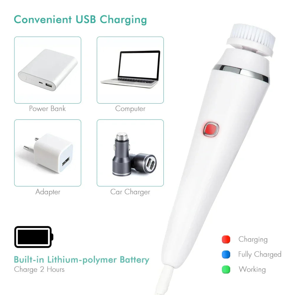 In Electric Clean Facial Brush Face Tightening Exfoliating