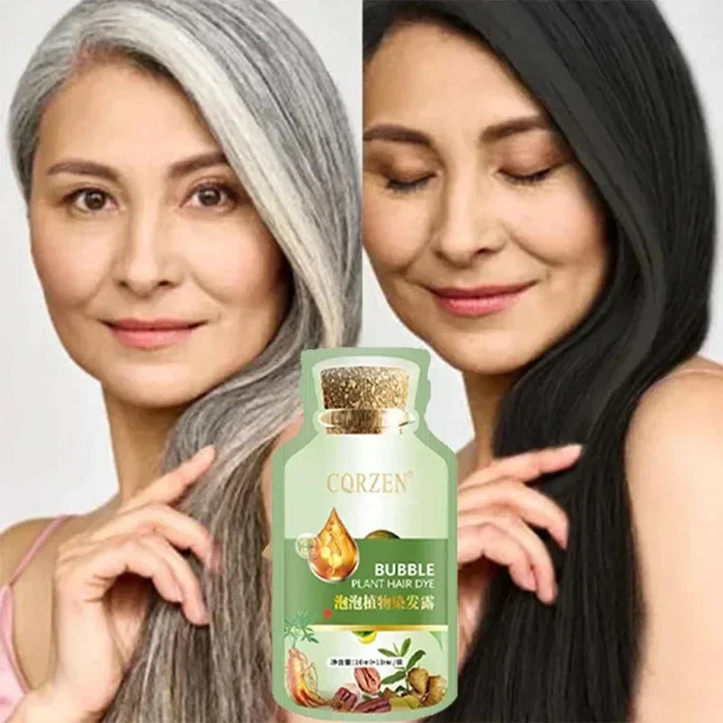 Minutes Change Hair Color Natural Plant Herbal Hair