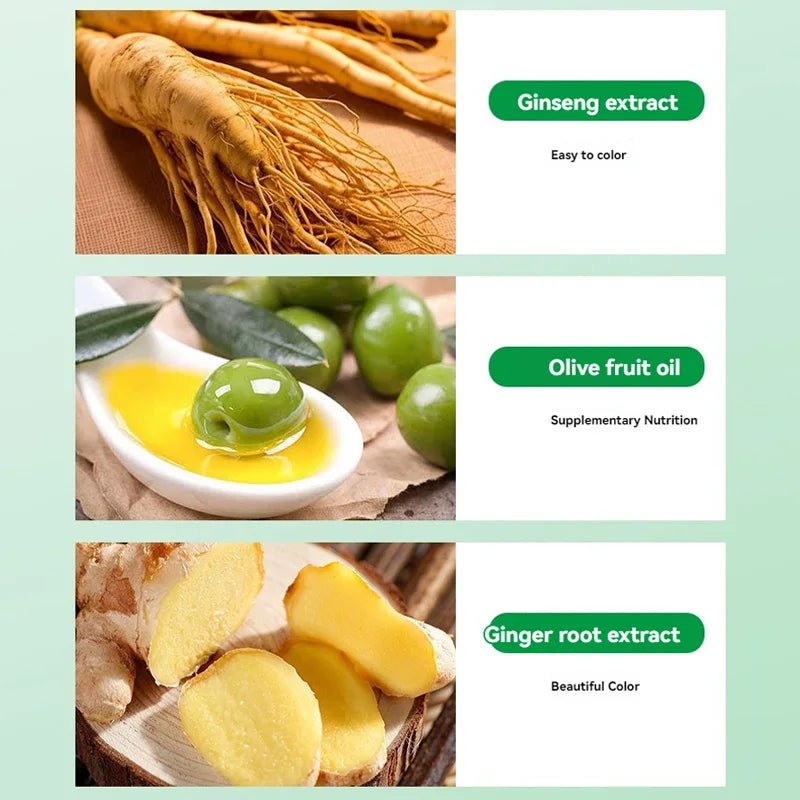 Minutes Change Hair Color Natural Plant Herbal Hair