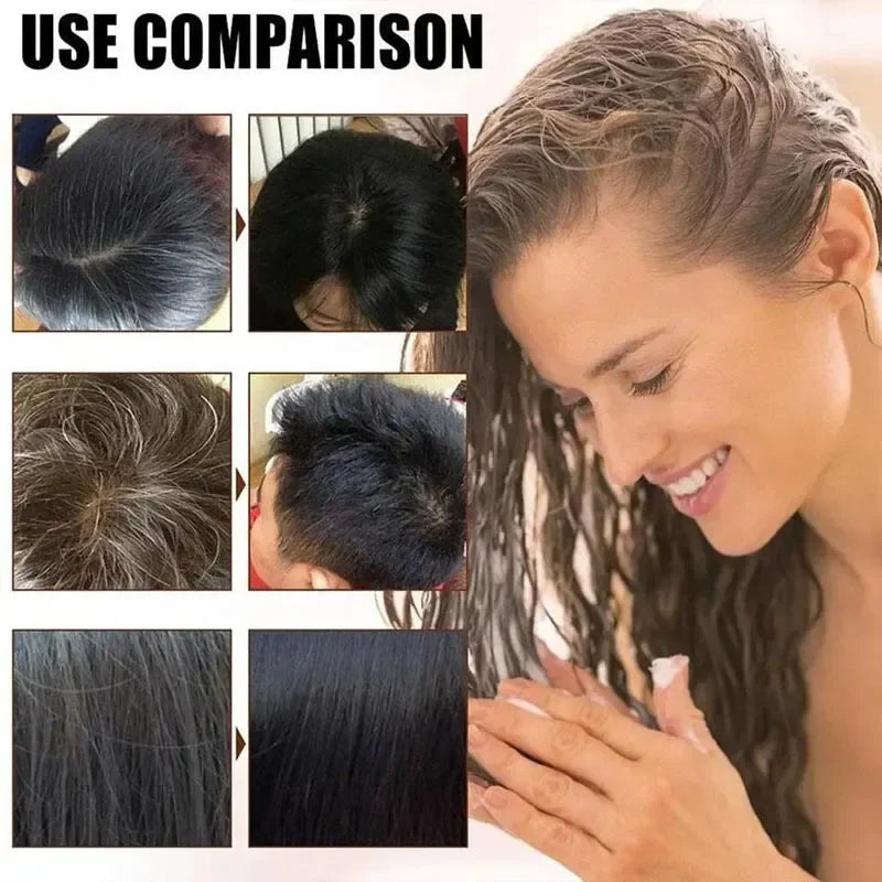Minutes Change Hair Color Natural Plant Herbal Hair