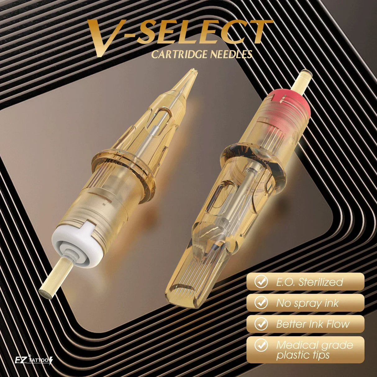 Mixed Sizes Ez V-Select Cartridge Tattoo Needle