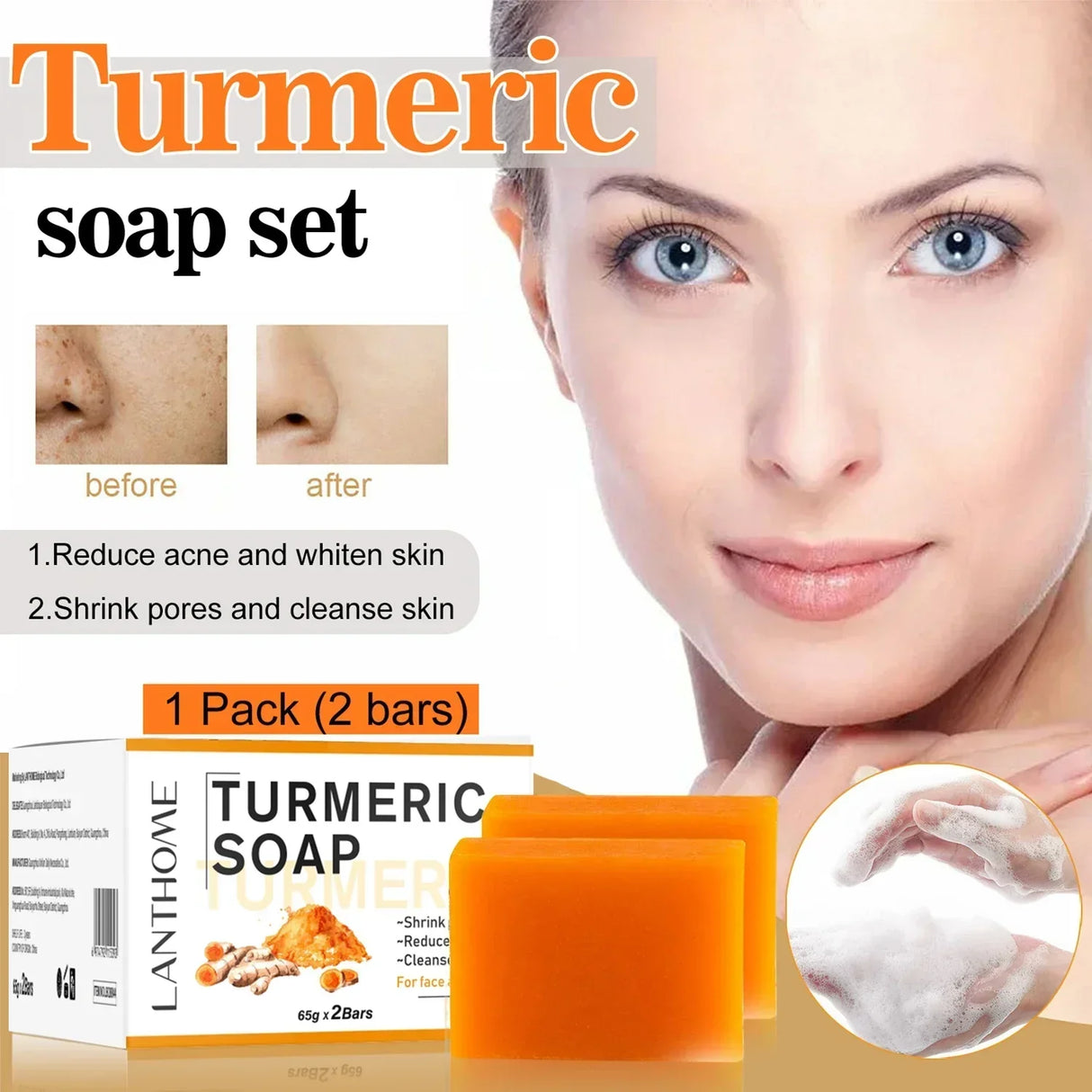 Turmeric Soaps Natural Handmade Soap Clean