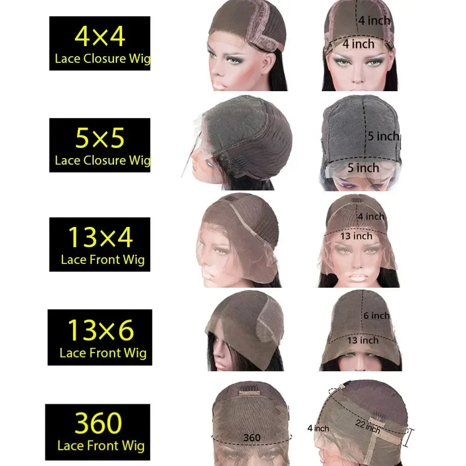 Straight Lace Front Wigs Human Hair 13X4 Lace