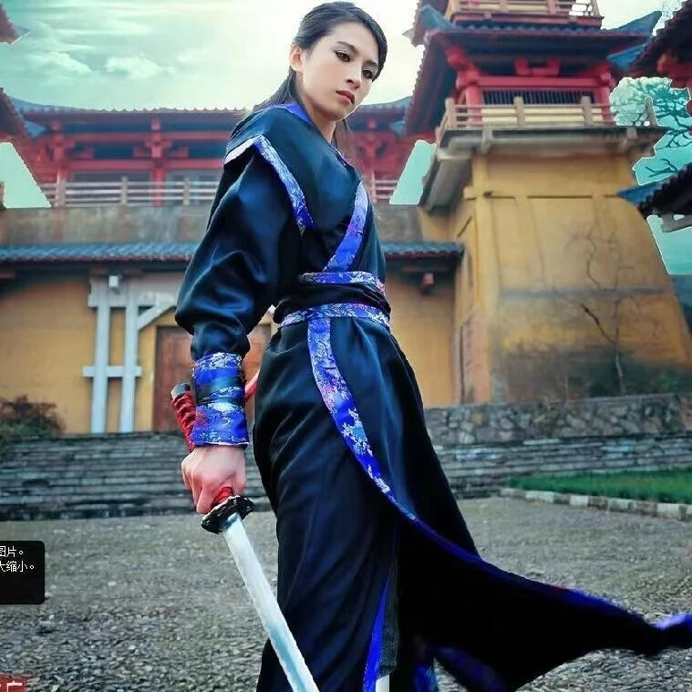 Ancient Chinese Male Hero Costume Traditional Swordsman Clothing