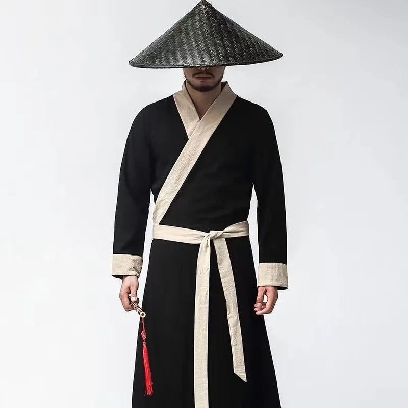 Ancient Chinese Male Hero Costume Traditional Swordsman Clothing