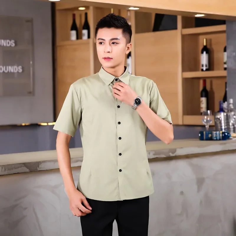 Bakery Work Wear Coffe Shop Waitress Unfiorm Short