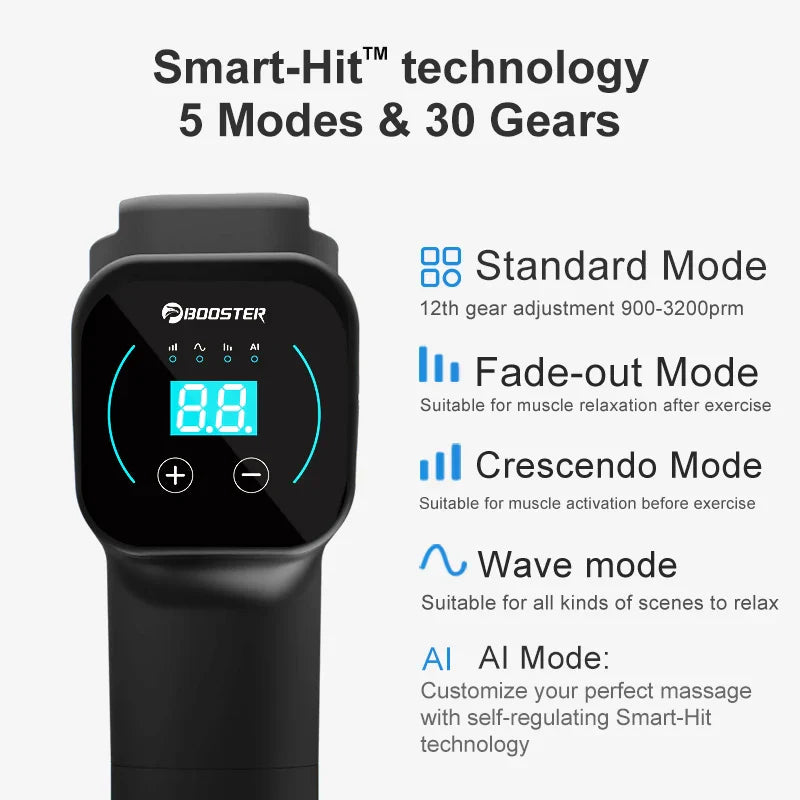 Booster Massage Gun Deep Tissue Percussion Neck