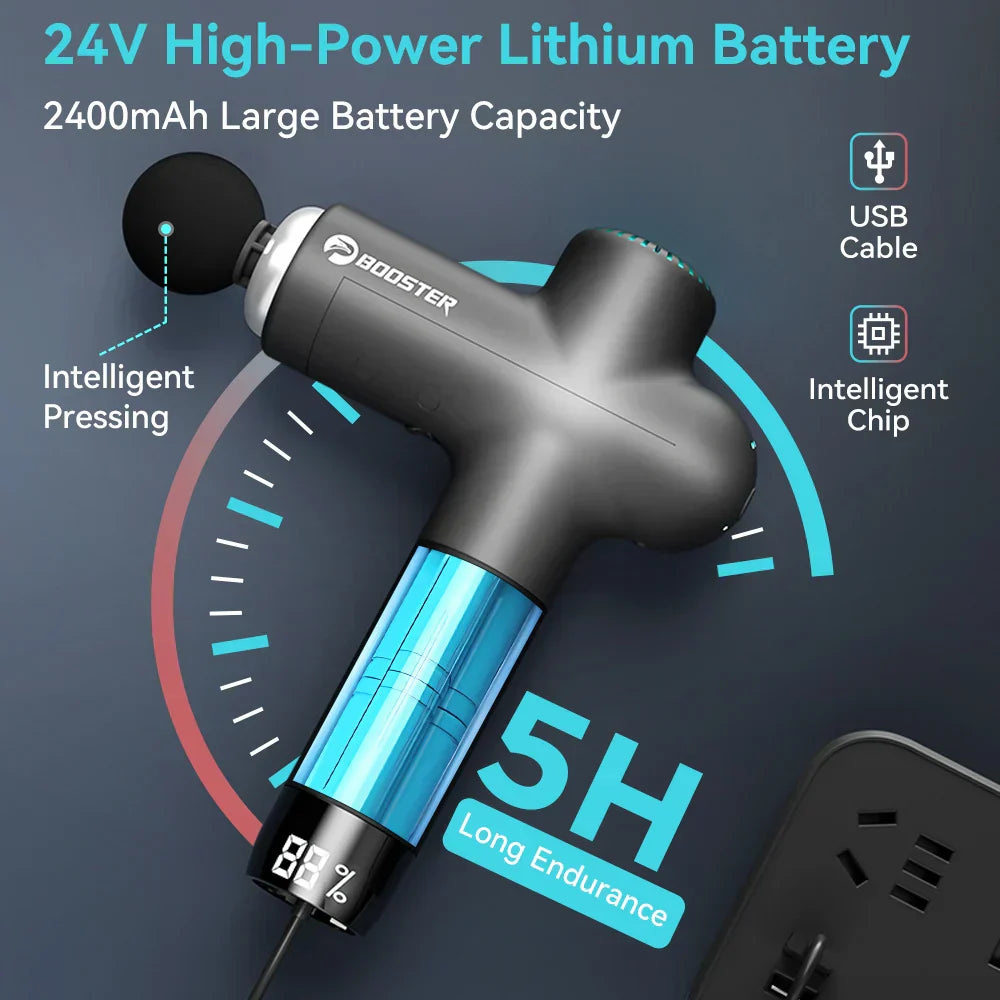 Booster Massage Gun Electric Neck Massager Smart Hit