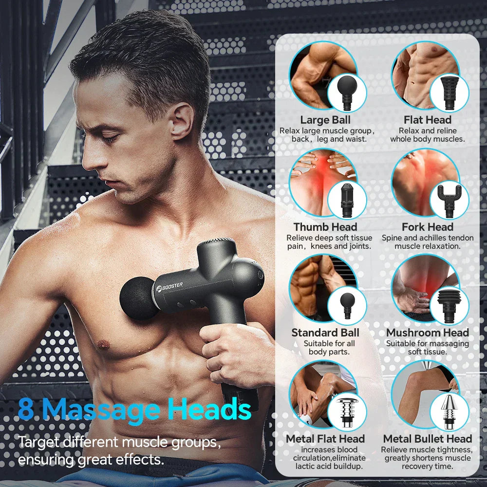 Booster Massage Gun Electric Neck Massager Smart Hit