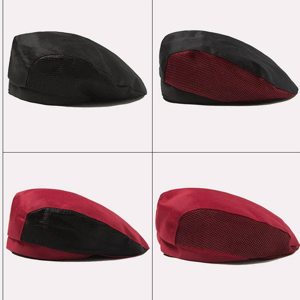 Breathable Chef Caps Cafe Bar Waiter Beret Restaurant