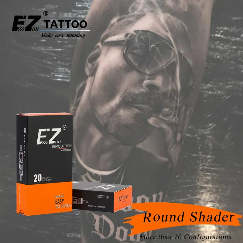 Ez Revolution Cartridge Tattoo Needles Round Shader