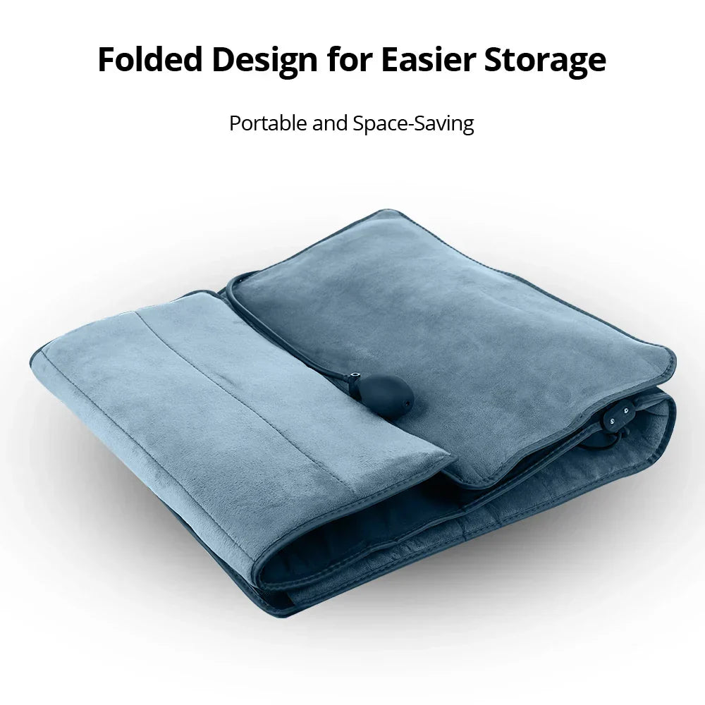 Electric Vibration Body Massage Mattress Inflatable Air Pillow