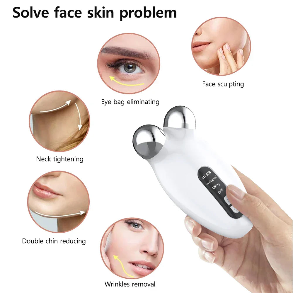 Face Lifting Massager Ems Microcurrent Massager Facial Wrinkle