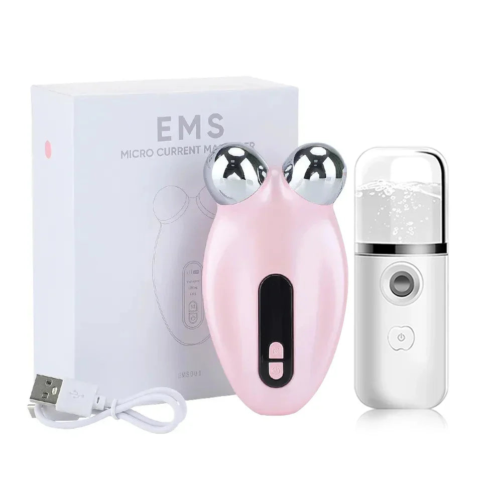 Face Lifting Massager Ems Microcurrent Massager Facial Wrinkle