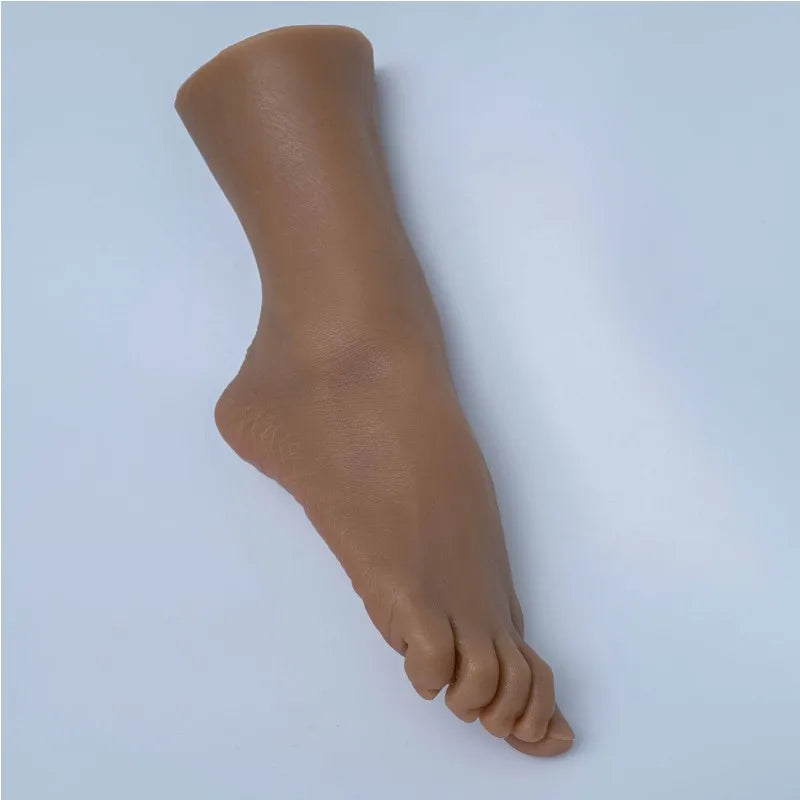 Female Mannequin Simulation Soft Silicone Foot Model Nail