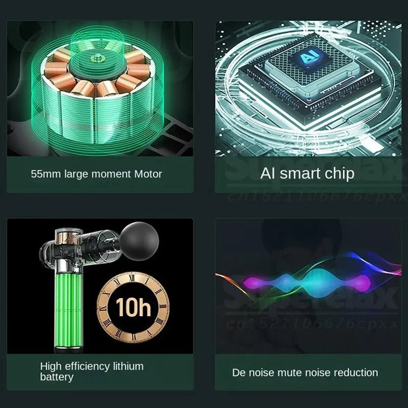 Fitness Massage Gun Fascia Neck And Back Massager