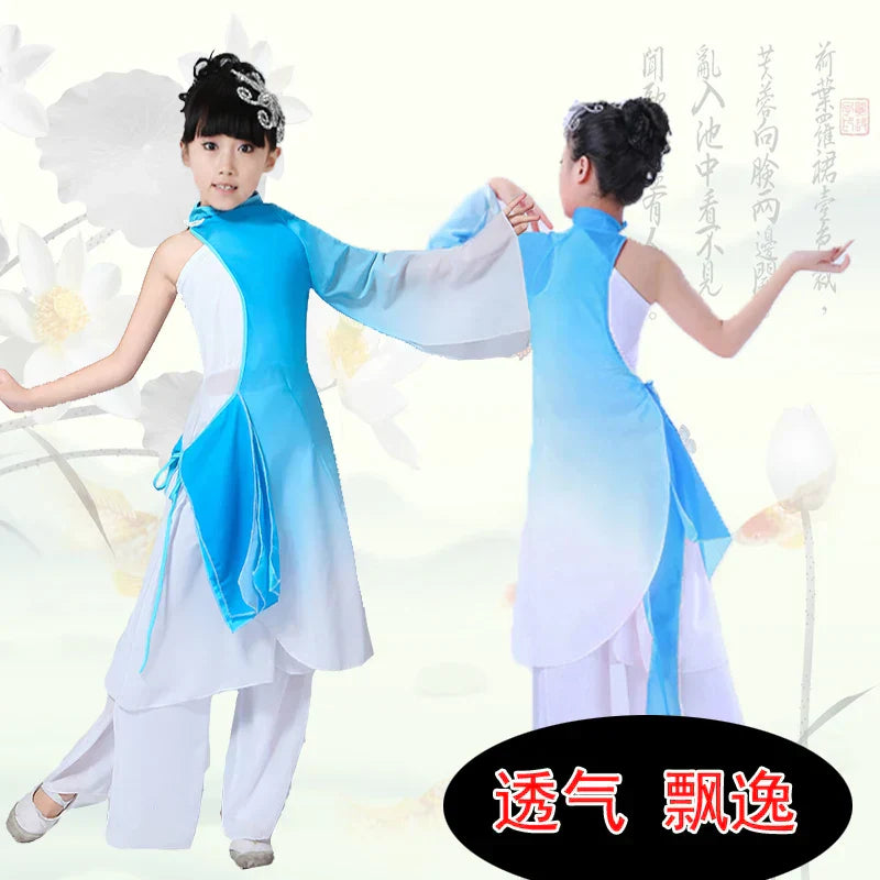 Girls Yangko Dance New Children' Clothing Costume Stage