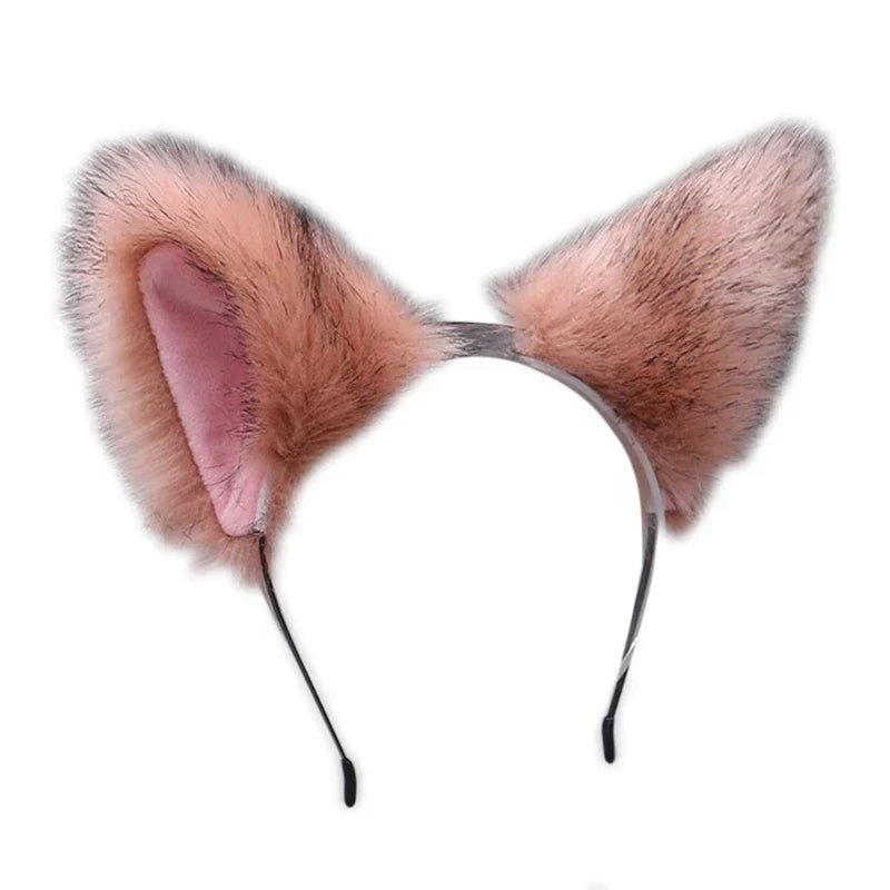 Women Anime Furry Animal Kitty Cat Ears Headband