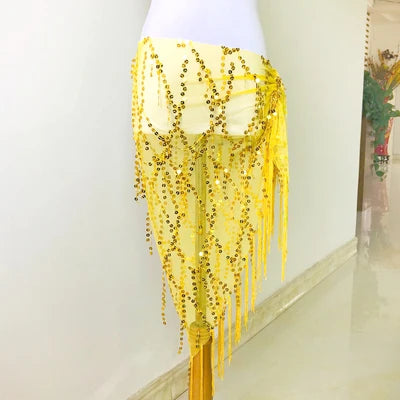 New Style Belly Dance Costumes Sequins Tassel Belly