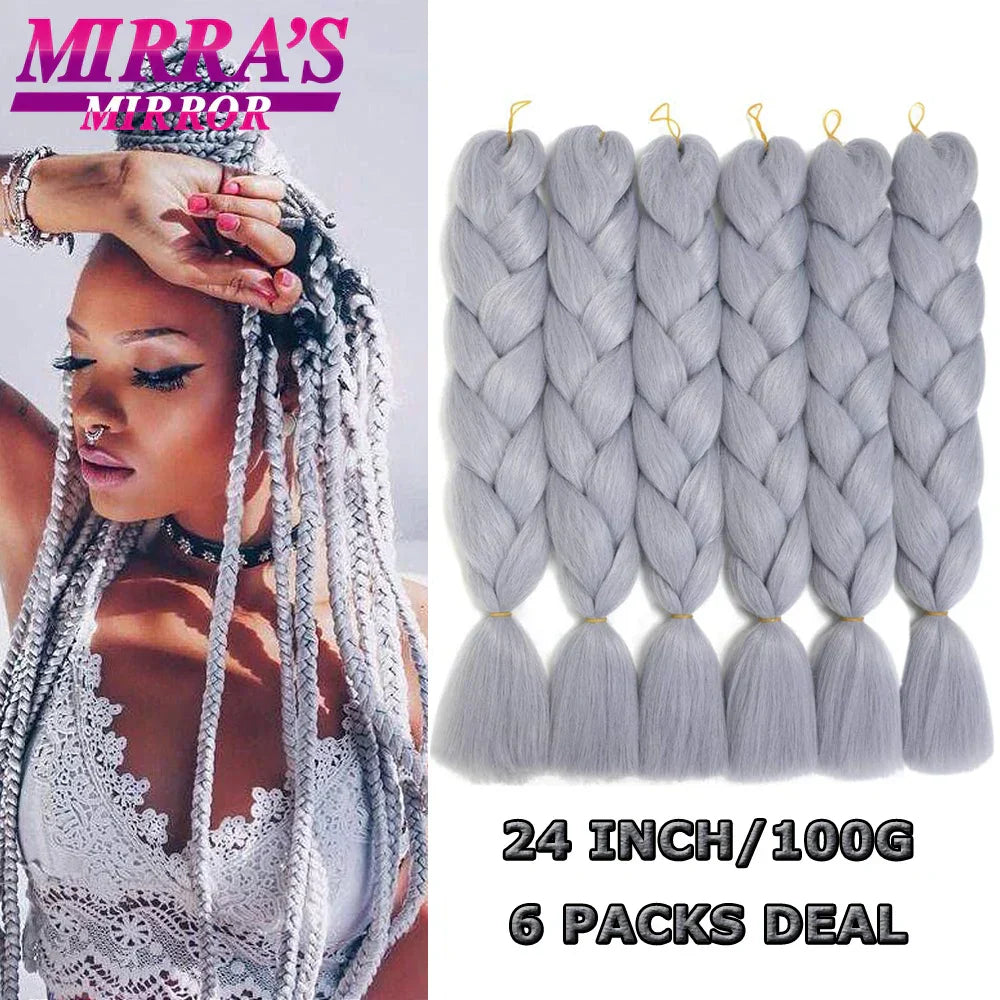Bundle Braiding Hair Synthetic Jumbo Box Braids Afro