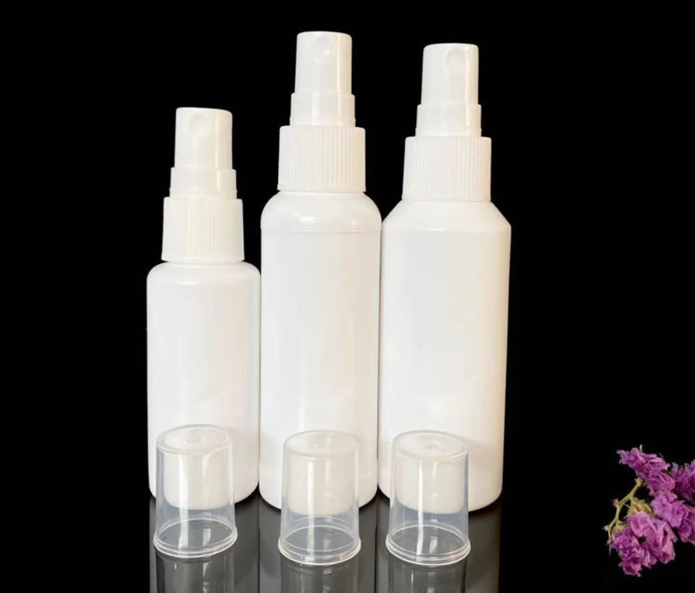 White Spray Bottle Empty Perfume Vial Refillable