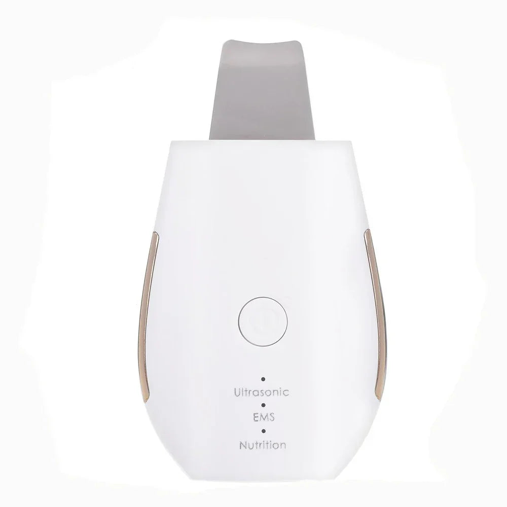 Rechargeable Ultrasonic Face Skin Scrubber Facial Cleaner Peeling