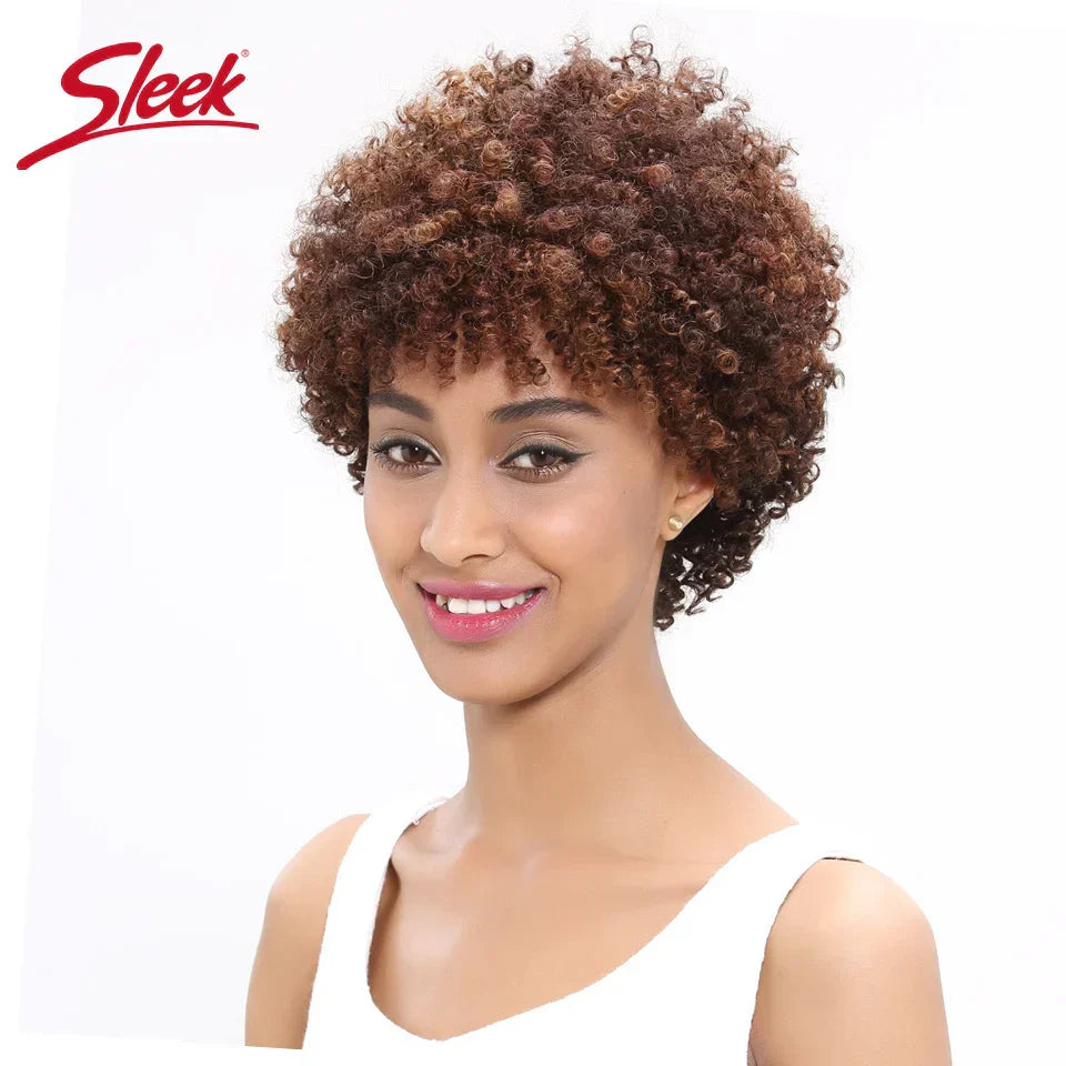 Sleek Natural Brazilian Afro Kinky Curly Human Hair